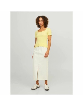 T-shirt à manches courtes femme Jxsky Ss Jack & Jones French Vanilla Jaune