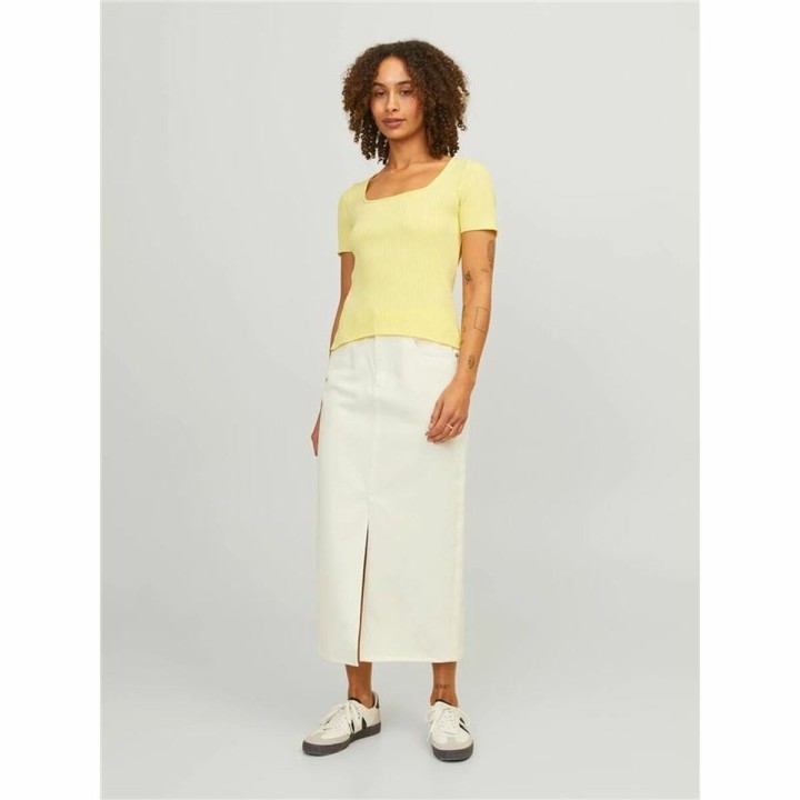 Kortærmet T-shirt til Kvinder Jxsky Ss Jack & Jones French Vanilla Gul