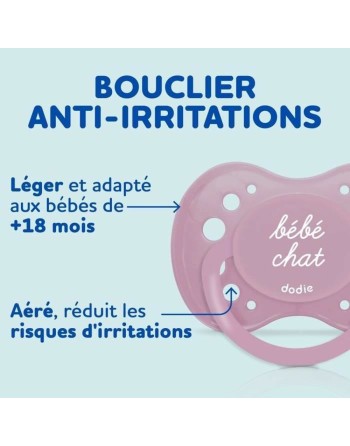 Sucette Dodie + 18 Mois Rose