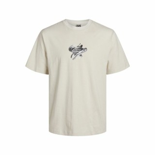 Kortærmet T-shirt til Børn Jack & Jones Jcotint Tee Ss Crew Beige