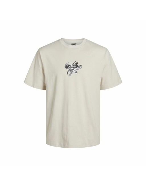 Camiseta de Manga Corta Niño Jack & Jones Jcotint Tee Ss Crew Beige