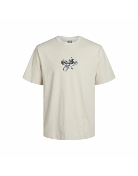 Jungen Kurzarm-T-Shirt Jack & Jones Jcotint Tee Ss Crew Beige