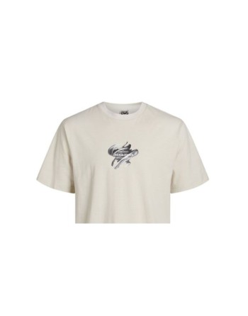 Jungen Kurzarm-T-Shirt Jack & Jones Jcotint Tee Ss Crew Beige