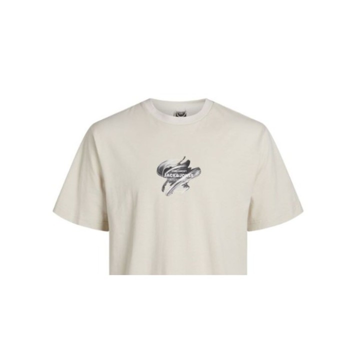 Kortærmet T-shirt til Børn Jack & Jones Jcotint Tee Ss Crew Beige