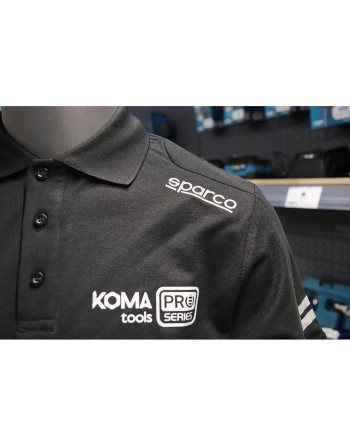 Short Sleeve Polo Shirt Sparco Koma Tools 02415nrgs