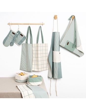 Shopping Bag Vinthera Okapi Bicolore 46 x 32 cm A strisce