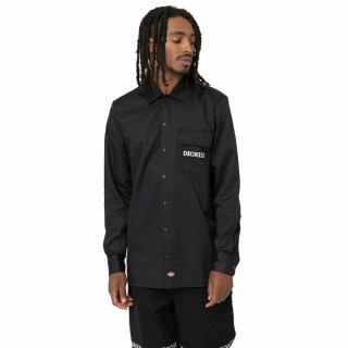 Langærmet Trøje til Mænd Dickies Wichita Sort