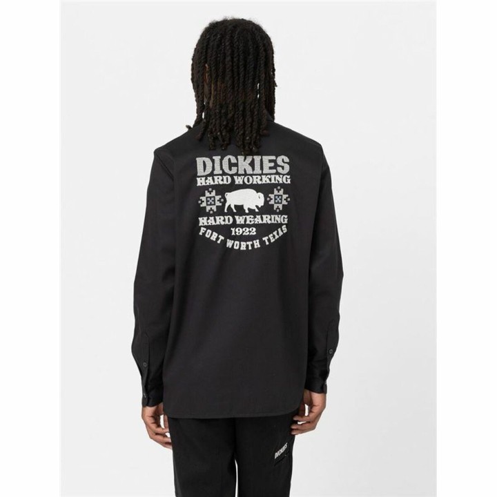 Camicia a Maniche Lunghe Uomo Dickies Wichita Nero