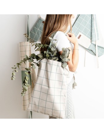 Bolsa de Compras Vinthera Okapi Bicolor 46 x 32 cm A cuadros