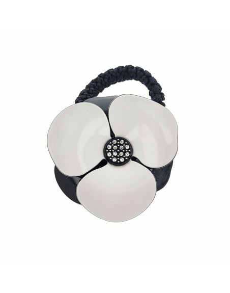 Elastico per capelli Araban Fiore Nero Bianco