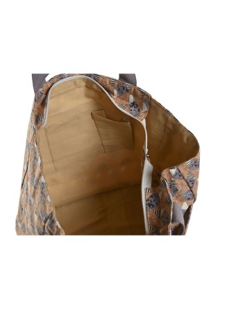 Håndtasker til damer Home ESPRIT Brun Turkisblå Koral 55 x 14 x 35 cm (3 enheder)