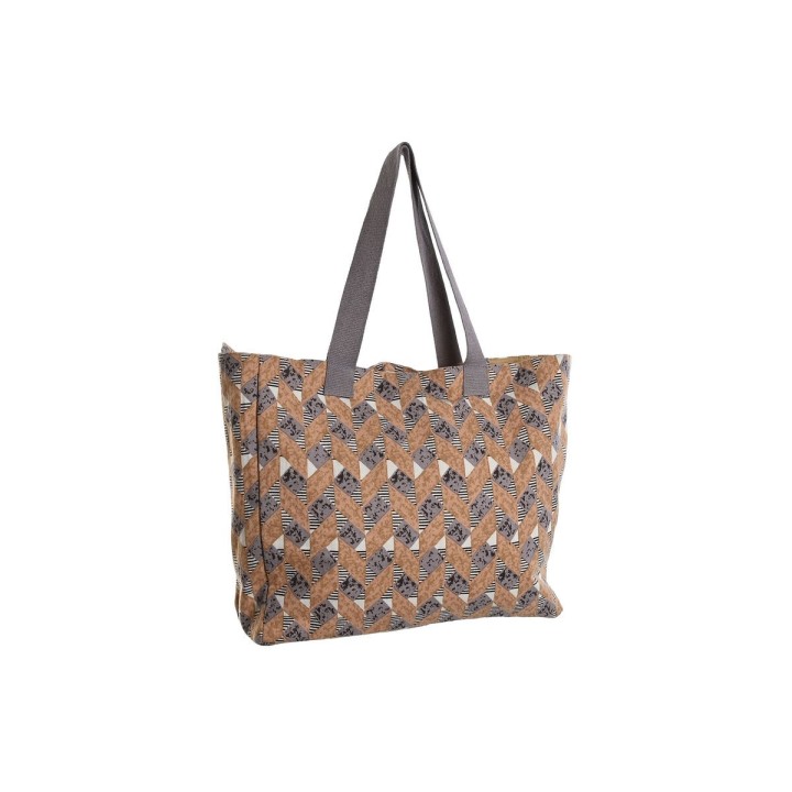 Håndtasker til damer Home ESPRIT Brun Turkisblå Koral 55 x 14 x 35 cm (3 enheder)
