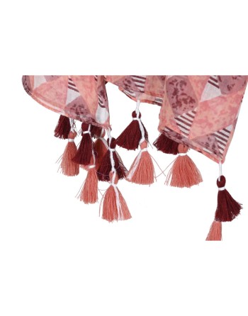 Pañuelo Home ESPRIT Marrón Turquesa Coral (3 Unidades)