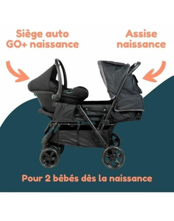 Klapvogn til baby Bambisol Sort