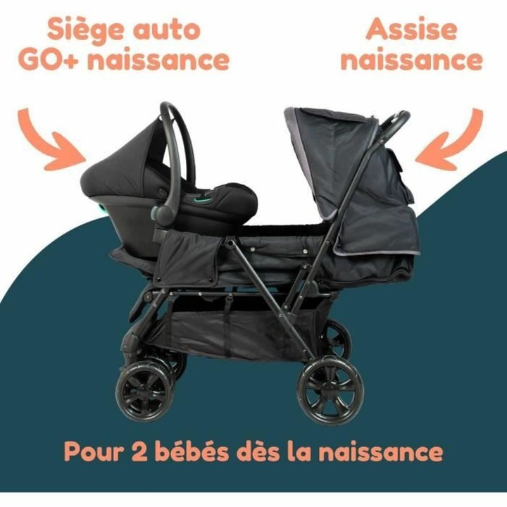 Passeggino per Bambini Bambisol Nero