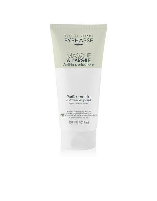 Ansigtsmaske Byphasse Mascarilla De Arcilla Behandling mod ufuldkommenheder Mattende finish Ler 150 ml
