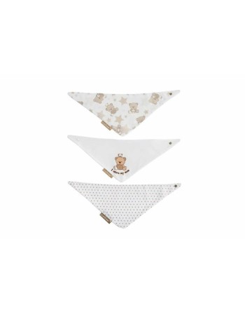 Sæt med hagesmækker Bear 42 x 16 cm 3 Dele