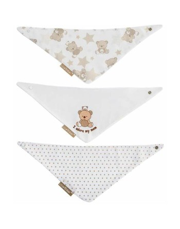 Ensemble de Bavoirs Bear 42 x 16 cm 3 Pièces