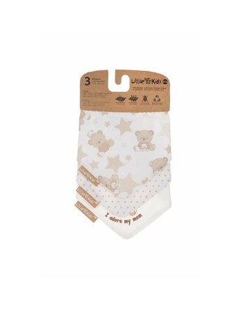 Ensemble de Bavoirs Bear 42 x 16 cm 3 Pièces