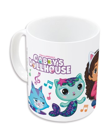 Henkelbecher Gabby's Dollhouse Party 325 ml aus Keramik Geschenkbox