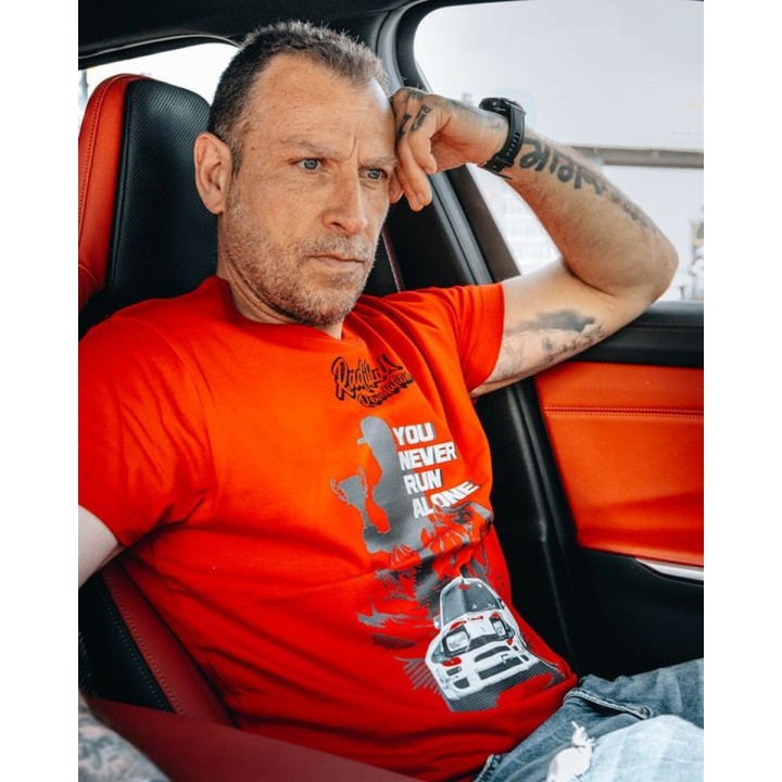 Maglia a Maniche Corte Uomo RADIKAL YOU NEVER RUN ALONE Rosso XXL