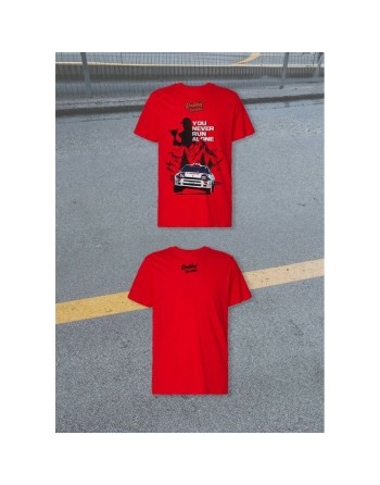 Maglia a Maniche Corte Uomo RADIKAL YOU NEVER RUN ALONE Rosso XXL