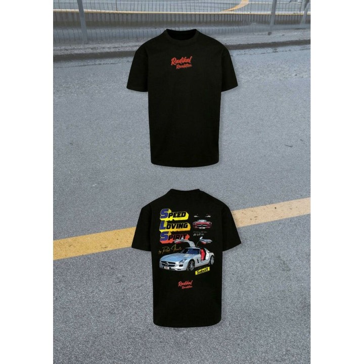 Kortærmet T-shirt til Mænd RADIKAL SLS RAUL ITUARTE Sort XXL