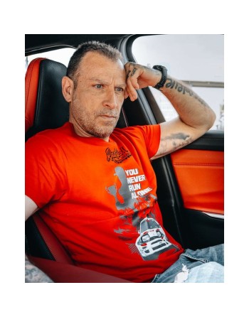 Maglia a Maniche Corte Uomo RADIKAL YOU NEVER RUN ALONE Rosso XL