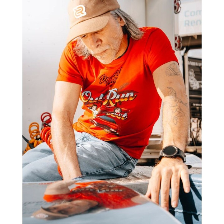 Maglia a Maniche Corte Uomo RADIKAL OUT RUN Rosso XXXL