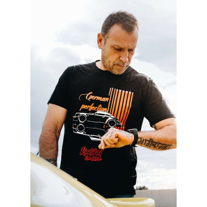 Kortærmet T-shirt til Mænd RADIKAL GERMAN PERFECTION Sort S