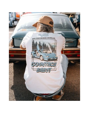 Maglia a Maniche Corte Uomo RADIKAL  NICE TRACTOR NEAR THE BULLS Bianco XXL