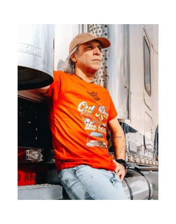 Camiseta de Manga Corta Hombre RADIKAL OUT RUN Rojo XL