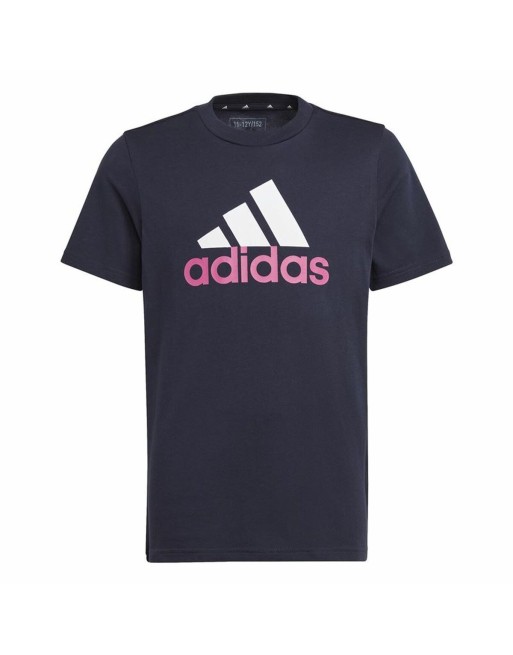 Maglia a Maniche Corte per Bambini Adidas Essentials Blu scuro