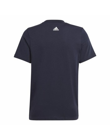 Maglia a Maniche Corte per Bambini Adidas Essentials Blu scuro