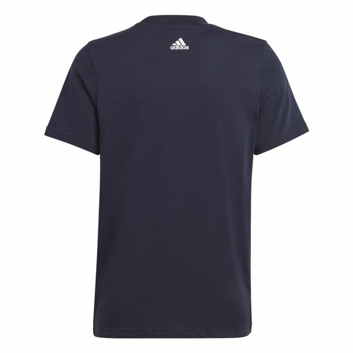 Maglia a Maniche Corte per Bambini Adidas Essentials Blu scuro