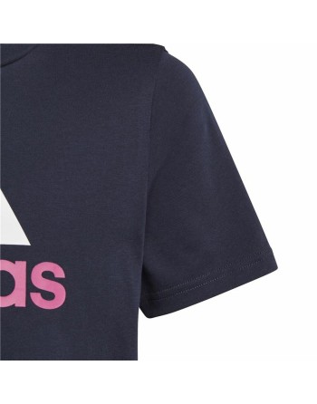 Maglia a Maniche Corte per Bambini Adidas Essentials Blu scuro