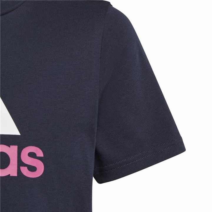 Maglia a Maniche Corte per Bambini Adidas Essentials Blu scuro