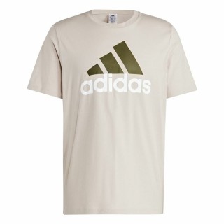 Maglia a Maniche Corte Uomo Adidas Essentials Beige