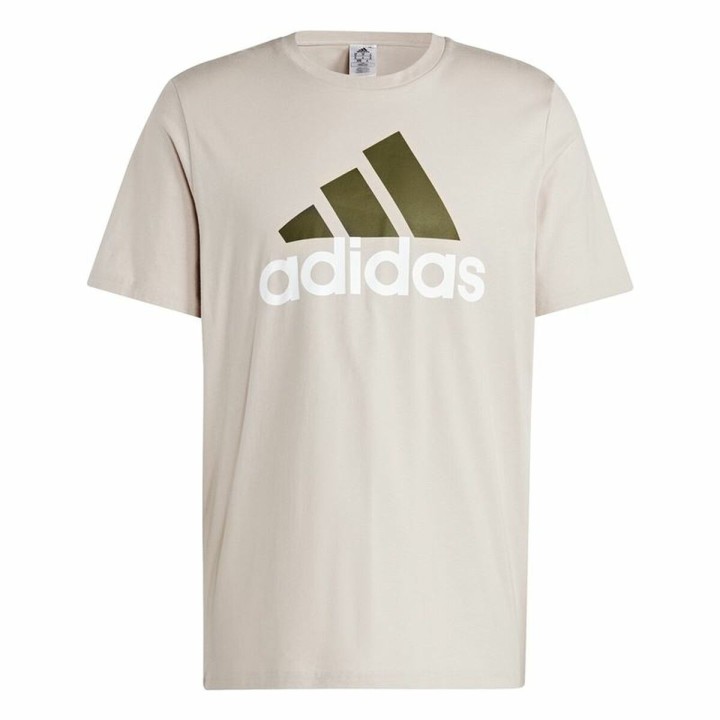 Kortærmet T-shirt til Mænd Adidas Essentials Beige