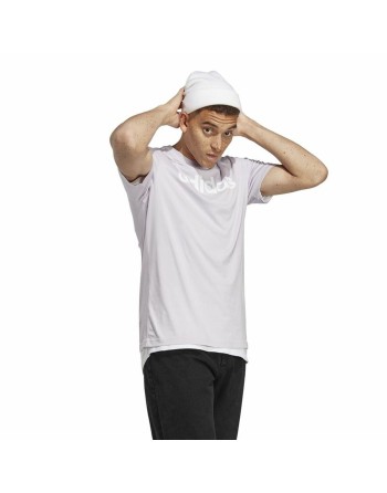 Maglia a Maniche Corte Uomo Adidas Essentials Lilla