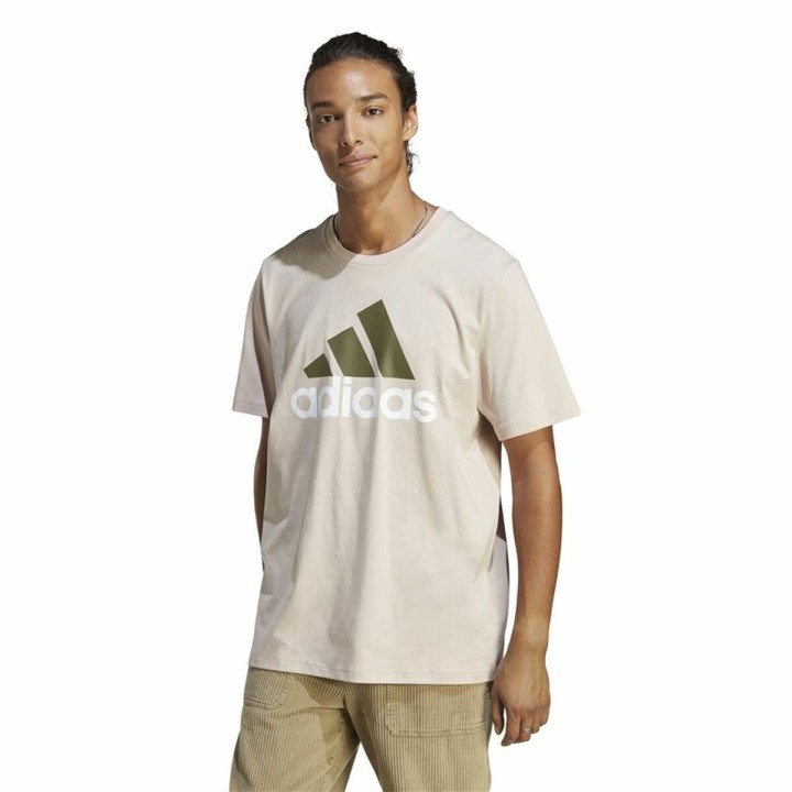 Maglia a Maniche Corte Uomo Adidas Essentials Beige