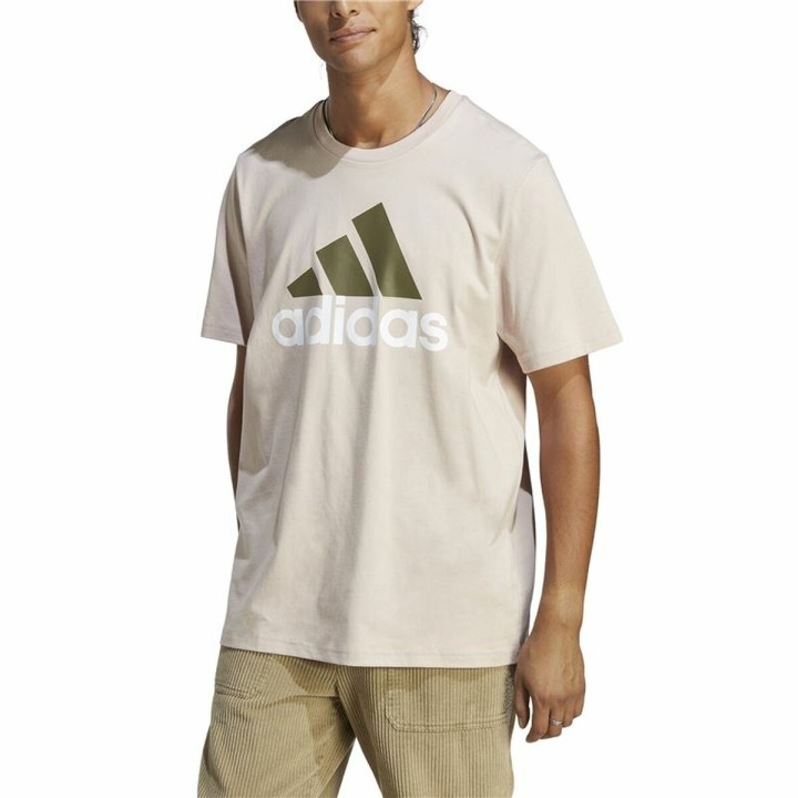 Maglia a Maniche Corte Uomo Adidas Essentials Beige