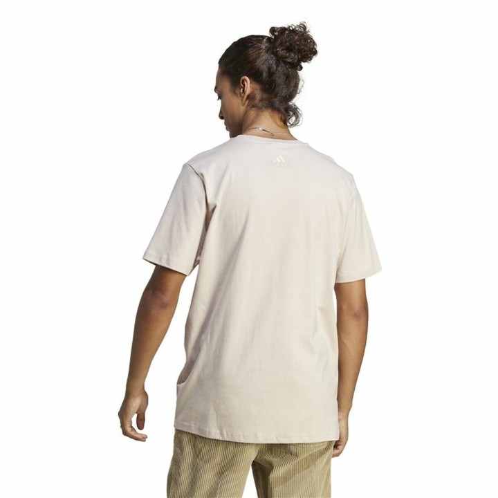 Kortærmet T-shirt til Mænd Adidas Essentials Beige