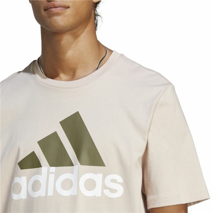 Kortærmet T-shirt til Mænd Adidas Essentials Beige