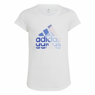 Maglia a Maniche Corte per Bambini Adidas Graphic Bianco
