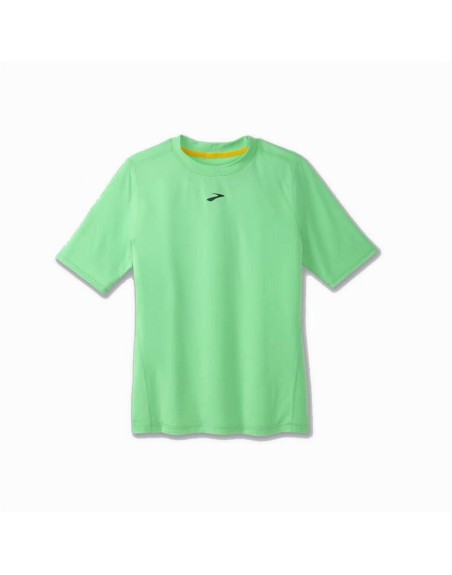 Maglia a Maniche Corte Donna Brooks High Point Verde