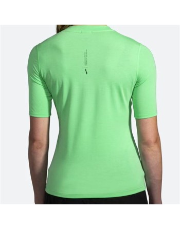 Maglia a Maniche Corte Donna Brooks High Point Verde