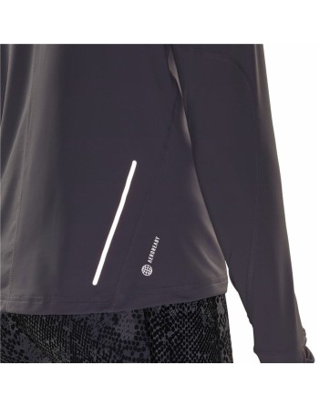 Tee-shirt Manches Longues Femme Adidas Fast 1/2 Zip Lila Lavande