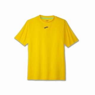 Kortærmet T-shirt til Mænd Brooks High Point Gul