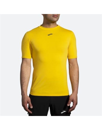 Maglia a Maniche Corte Uomo Brooks High Point Giallo